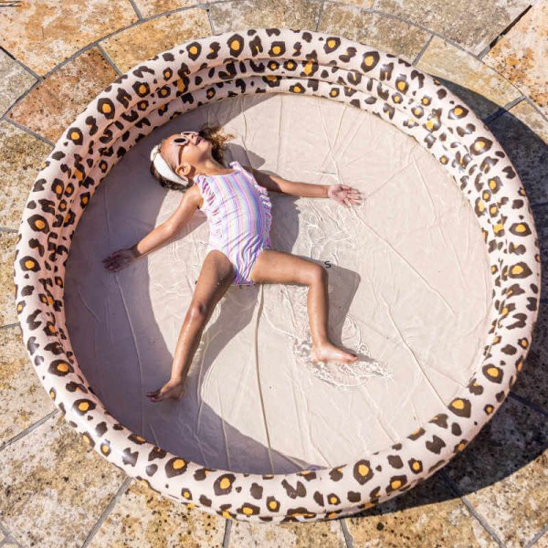 Nafukovací bazén pre deti Leopard béžový 150 cm Swim Essentials