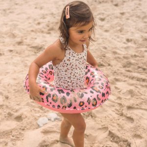 Nafukovacie koleso Leopard ružový 50 cm swim essentials