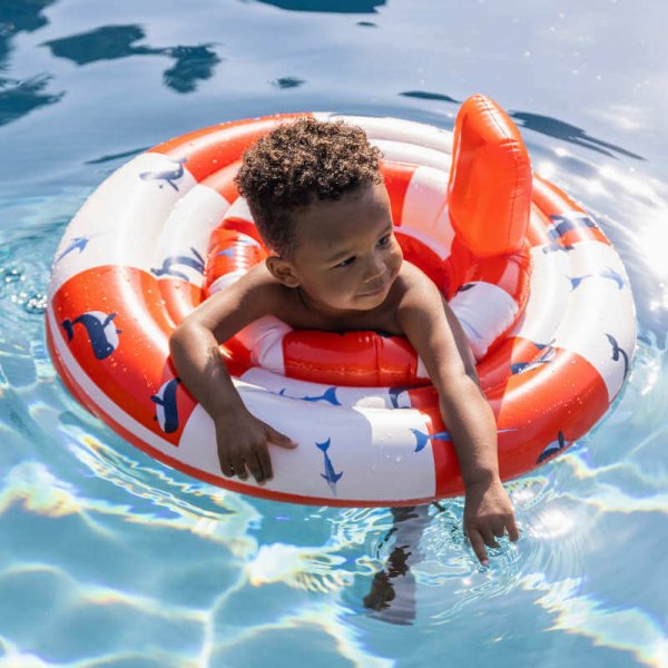 Nafukovacie koleso pre bábätká Veľryby Swim Essentials 2